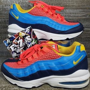 Nike Air Max 95 AV2289-600 Crimson BlueSize 6.5Y Youth Size 8 Women